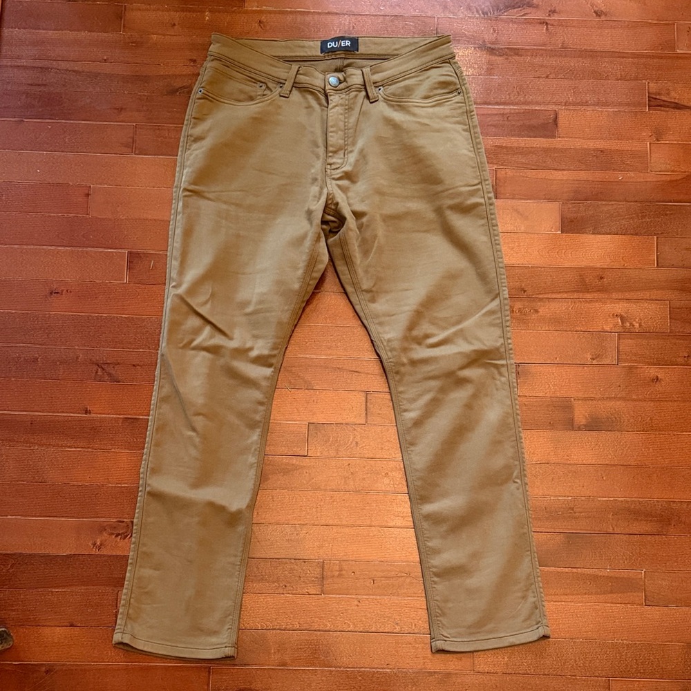 DUER Men's Khaki Chinos